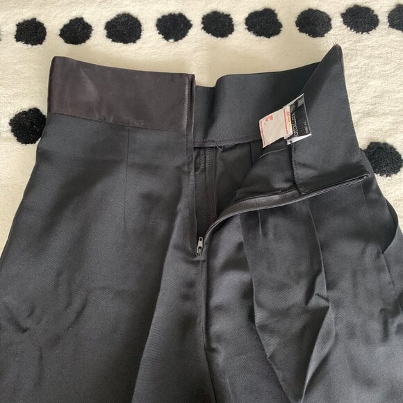 Vintage 80s 90s M Collection High Rise Pleated Tuxedo Trouser Pants - Picture 10 of 16